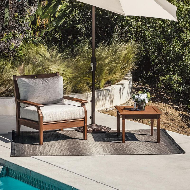 SimplyShade Ombre 8' x 10' Outdoor Rug - Taupe, , hires