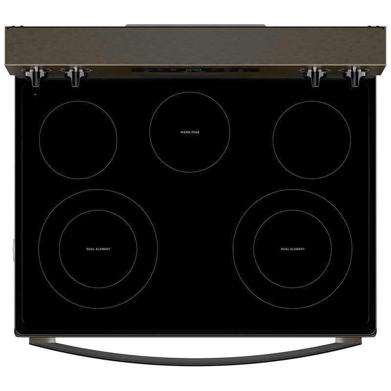 Whirlpool 30 in. 5.3 cu. ft. Air-Fry Standard Convection Electric Range with Radiant Burners - Black Stainless, , hires