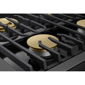 Dacor Transitional 36 in. 6-Burner Smart Natural Gas Rangetop with Simmer Burner & Power Burner - Graphite Stainless, , hires