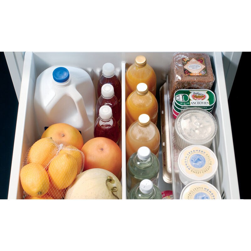 Monogram 24 in. 5 cu. ft. Double Refrigerator Drawers - Custom Panel Ready, , hires