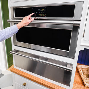 Monogram 30 in. 1.9 cu. ft. Warming Drawer with Humidity Control - Stainless Steel, , hires