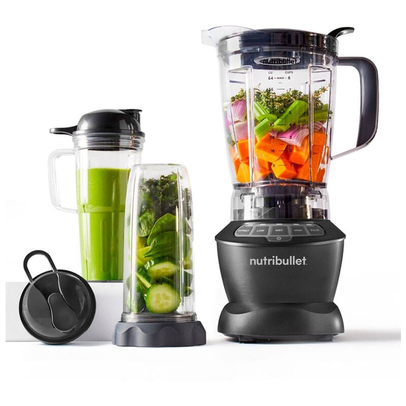 Nutribullet 64 Oz. Variable Speed Countertop Blender with Plastic Jar & Tamper - Matte Black, , hires