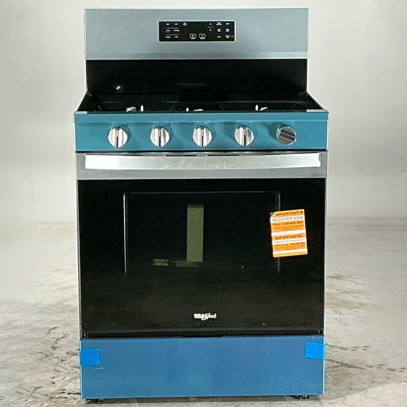 Whirlpool 30 in. 5 cu. ft. Air Fry Standard Convection Gas Range with 5 Sealed Burners - Fingerprint Resistant Stainless (Open Box Excellent Condition), , hires