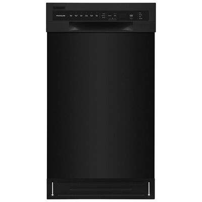 Frigidaire 18 in. Built-In Dishwasher with Front Control, 52 dBA Sound Level, 8 Place Settings, 6 Wash Cycles & Sanitize Cycle - Black | FFBD1831UB