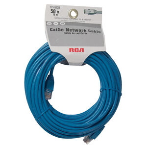 RCA 50' Network Cable - Blue, , hires
