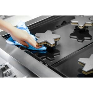 Thermador Professional Series 36 in. 6-Burner Natural Gas Rangetop with Simmer Burner & Power Burner - Stainless Steel, , hires