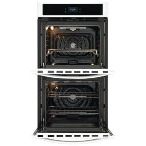 Frigidaire 27" 7.6 Cu. Ft. Electric Double Wall Oven with Standard Convection & Self Clean - White, White, hires