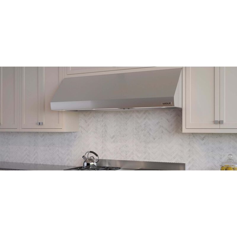 Wolf 66 in. Ducted Canopy Pro Style Style Range Hood with 3 LED Lights - Stainless Steel, , hires