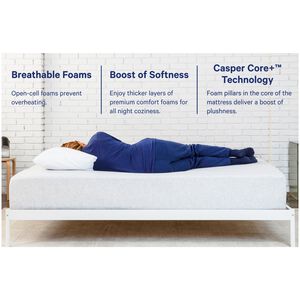 Casper Cloud One Medium All Foam King Size Mattress, , hires