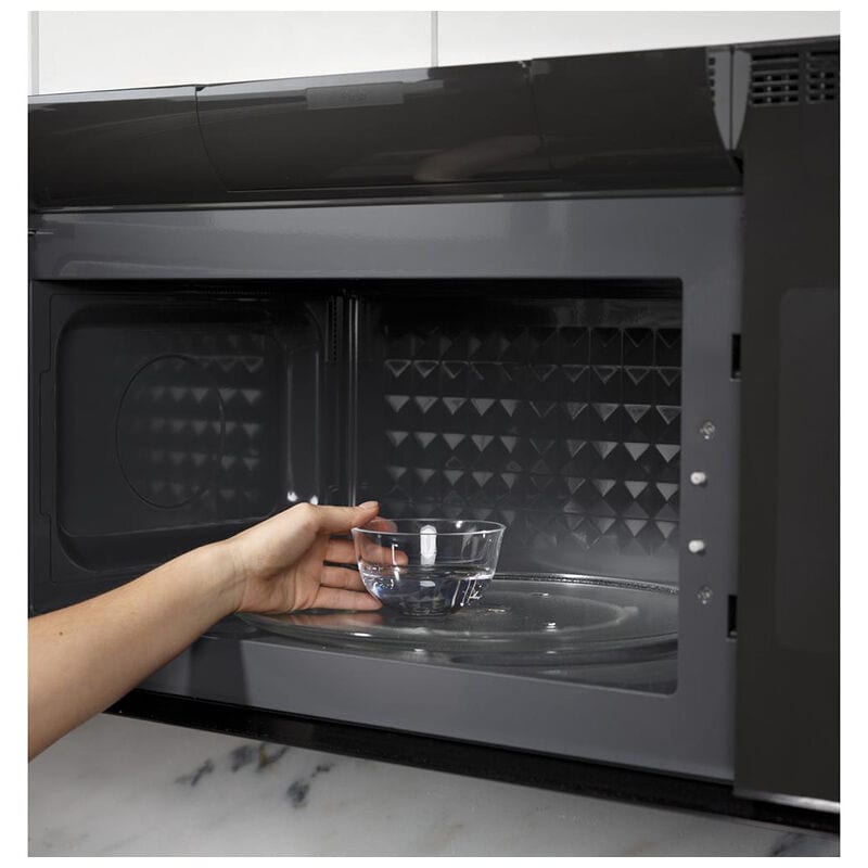 Cafe 30 in. 2.1 cu. ft. 1000W Smart Over-the-Range Microwave with 400 CFM & Sensor Cooking - Platinum Glass, , hires