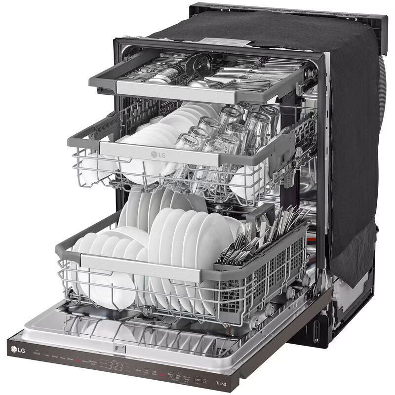 LG 24 in. Smart BuiltIn Dishwasher with Top Control, 42 dBA Sound