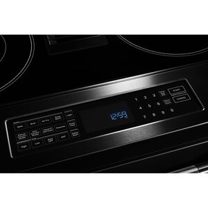 JennAir 30 in. 6.2 cu. ft. Air Fry True European Convection Slide-In Dual Fuel Range with 4 Sealed Burners - Stainless Steel, , hires