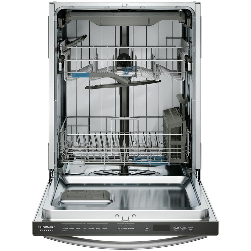 Frigidaire Gallery 24 in. Top Control Dishwasher with 45 dBA Sound Level & 3rd Rack - Stainless Steel, , hires