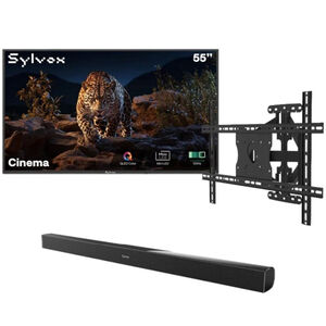 Sylvox - Cinema 55" Class Full Sun 4K UHD QLED Smart Google Outdoor TV, , hires
