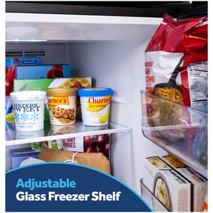 GE 30 in. 21.0 cu. ft. Garage-Ready Top Freezer Refrigerator - Black, Black, hires