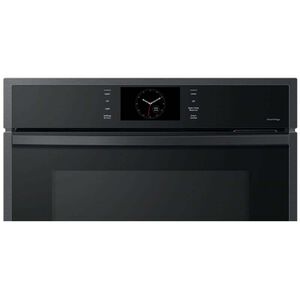 Samsung 30 in. 10.2 cu. ft. Smart Top Control SteamElectric Double Wall Oven with Dual Convection - Matte Black, , hires
