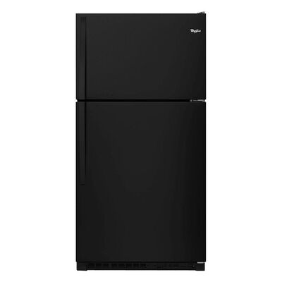 Whirlpool 33 in. 20.5 cu. ft. Top Freezer Refrigerator - Black | WRT311FZDB