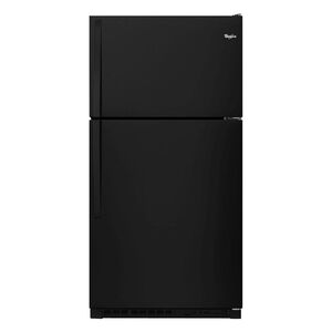 Whirlpool 33 in. 20.5 cu. ft. Top Freezer Refrigerator - Black, Black, hires