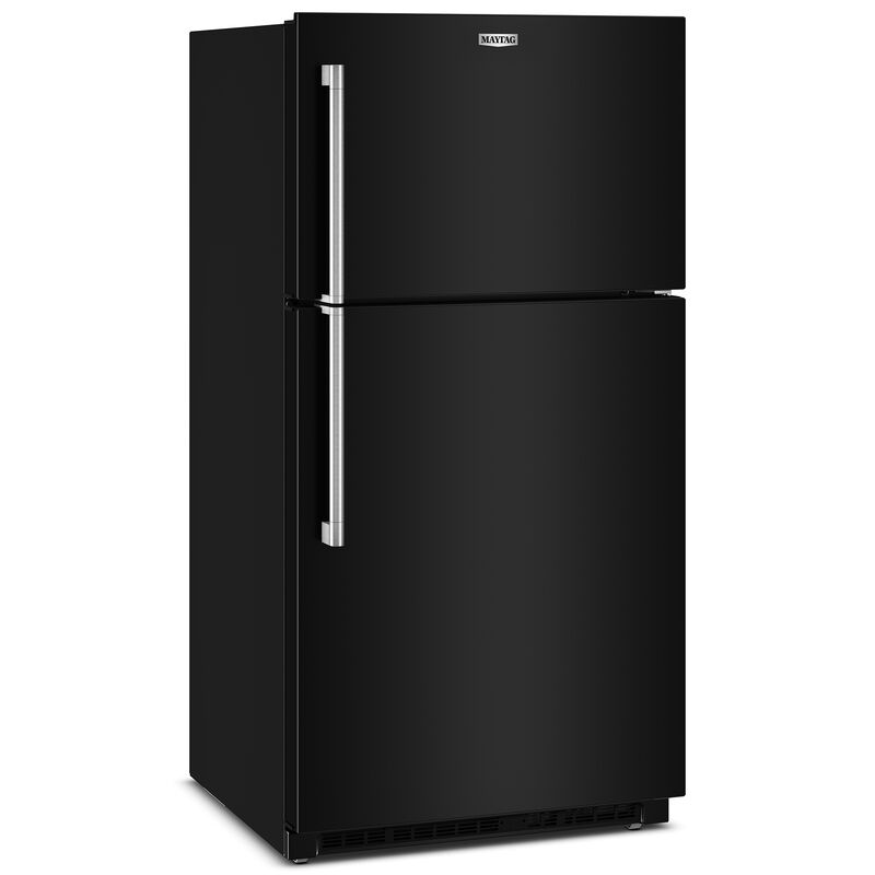 Maytag 33 in. 21.3 cu. ft. Garage-Ready Top Freezer Refrigerator - Black, Black, hires