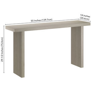 Hudson & Canal Soren 55" Wide Rectangular Fluted Console Table - Alder White, , hires