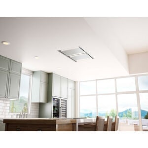 Zephyr 43 in. Smart Convertible Ceiling Style Range Hood with 3 Fan Speeds & 3 LED Lights - Stainless Steel, , hires