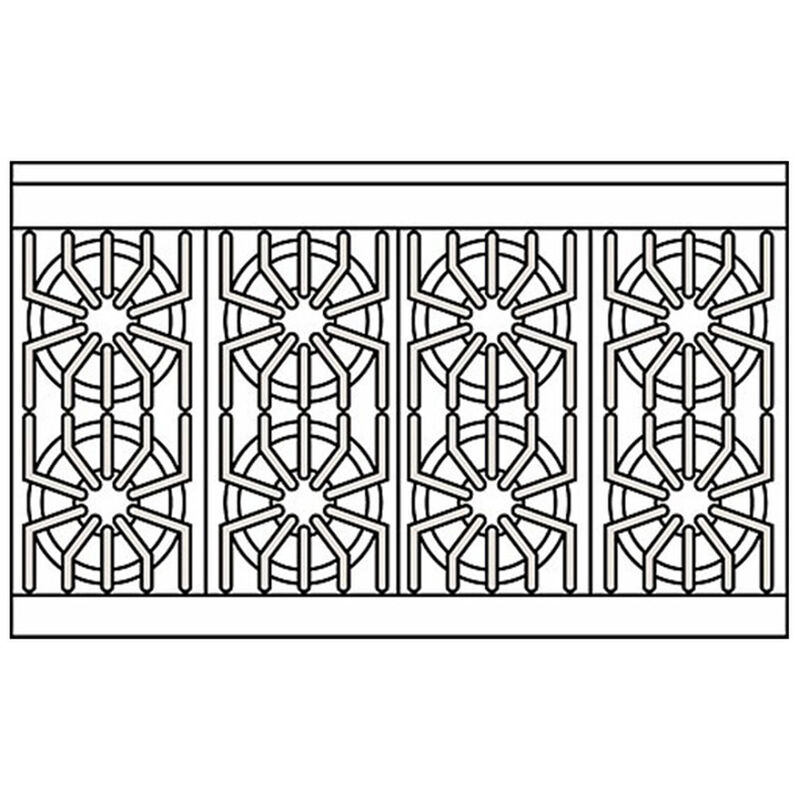 Viking 5 Series 48 in. 6.1 cu. ft. Standard Convection Double Oven Gas Range with 8 Sealed Burners - Stainless Steel, , hires