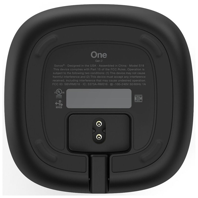 TVsæt frivillig rigtig meget Sonos One Wi-Fi Music Streaming Speaker System with Amazon Alexa Voice  Control & Google Assistant (Gen 2) - Black | P.C. Richard & Son