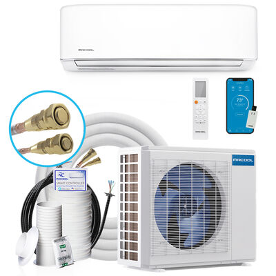 MRCOOL DIY 5th Gen 24,000 BTU 230V Single-Zone Smart Energy-Star Ductless Mini-Split Air Conditioner with 25 ft. Install Kit for up to 1050 Sq. Ft | DIY24HPWM230