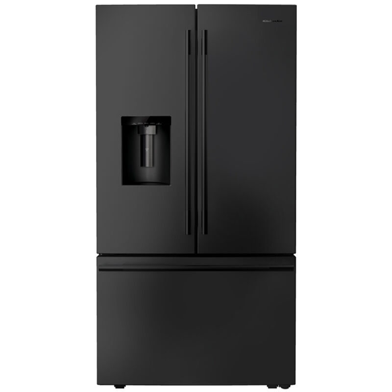 KitchenAid 36 in. 30.5 cu. ft. French Door Refrigerator with Ice & Water Dispenser - Black Ore, Black Ore, hires