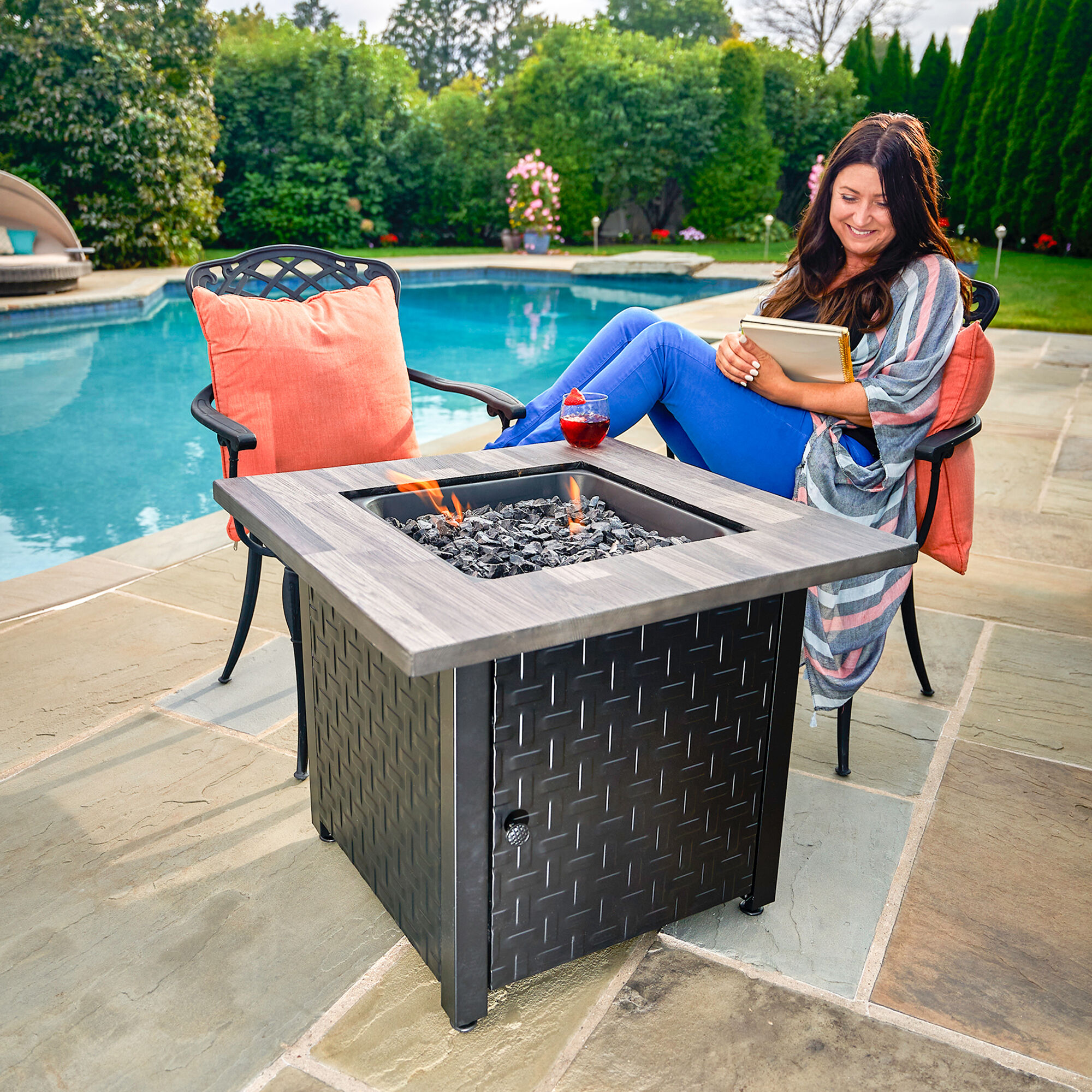 Endless Summer Lancaster LP Gas Outdoor Fire Pit | P.C. Richard & Son