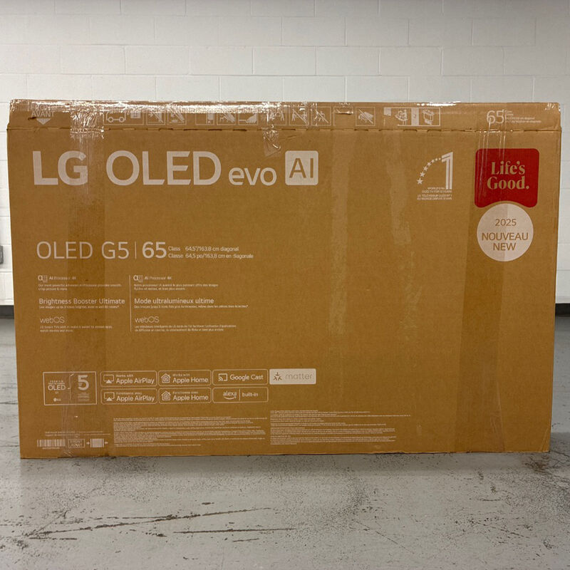 LG - 65" Class G5 Series OLED evo 4K UHD Smart webOS TV (Open Box Good Condition), , hires