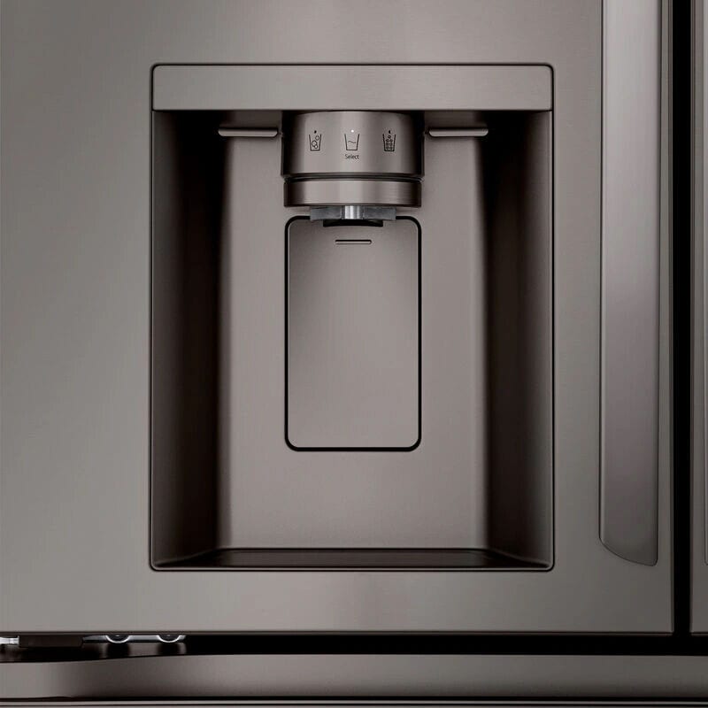 LG 36 in. 28.6 cu. ft. Smart 4-Door French Door Refrigerator with Ice & Water Dispenser - PrintProof Black Stainless Steel, PrintProof Black Stainless Steel, hires