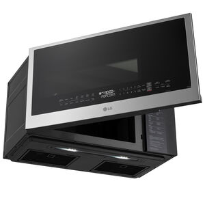 LG 30 in. 2.0 cu. ft. 1050W Smart Over-the-Range Microwave with 400 CFM & Sensor Cooking - PrintProof Stainless Steel, PrintProof Stainless Steel, hires