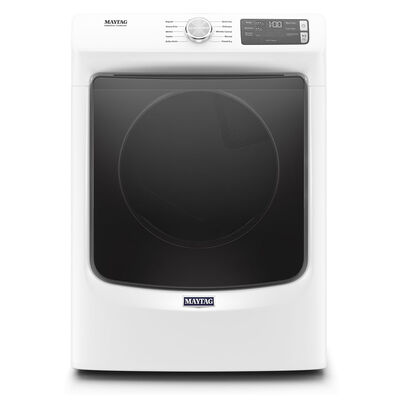 Maytag 27 in. 7.3 cu. ft. Front Loading Gas Dryer with 10 Dryer Programs, 3 Dry Options, Wrinkle Care & Sensor Dry - White | MGD5630HW