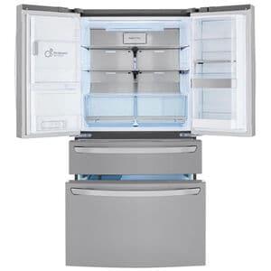 LG 36 in. 29.5 cu. ft. Smart 4-Door French Door Refrigerator with Ice & Water Dispenser - PrintProof Stainless Steel, PrintProof Stainless Steel, hires