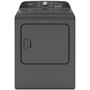 Whirlpool 29 in. 7.0 cu. ft. Electric Dryer with Wrinkle Shield Option, Steam Cycle & Sensor Dry - Volcano Black
