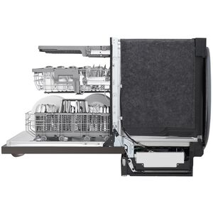 LG 24 in. Top Control Smart Dishwasher with 46 dBa Sound Level & Dynamic Dry - Black Stainless, Black Stainless, hires