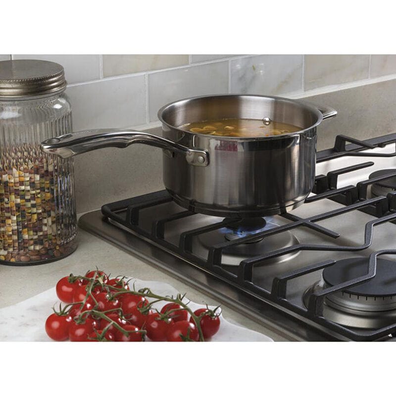 GE 30 in. 4-Burner Natural Gas Cooktop with Simmer Burner & Power Burner - Stainless Steel, Stainless Steel, hires