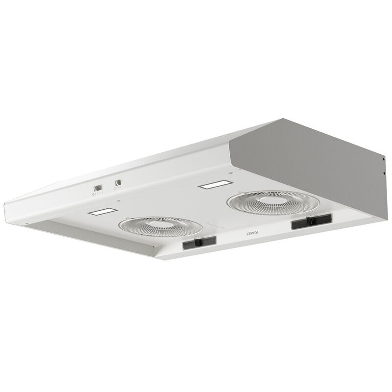 Zephyr Cyclone Series 36 in. Ducted Standard Style Range Hood with 600 CFM, 3 Fan Speeds & 2 LED Lights - White, , hires