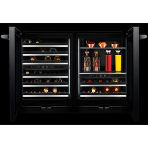 JennAir Rise 24 in. Compact Built-In Wine Cooler with 45 Bottle Capacity, Dual Temperature Zones & Digital Control - Stainless Steel, , hires