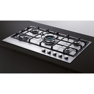 Fisher & Paykel Series 7 24 in. 4-Burner Natural Gas Cooktop with Simmer Burner & Power Burner - Stainless Steel, , hires