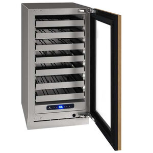 U-Line 5 Class 18 in. Undercounter Wine Cooler with Wire Racks, Single Temperature Zone & 35 Bottle Capacity - Custom Panel Ready, , hires