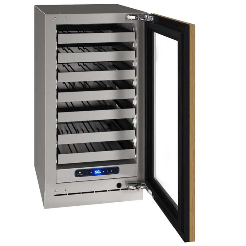 U-Line 5 Class 18 in. Undercounter Wine Cooler with Wire Racks, Single Temperature Zone & 35 Bottle Capacity - Custom Panel Ready, , hires