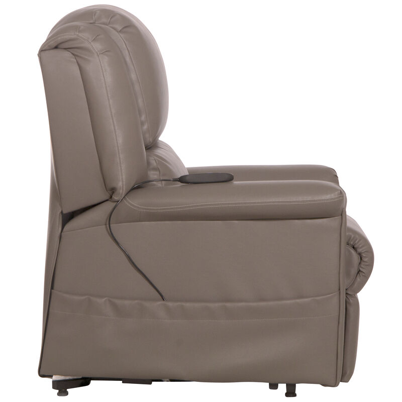 Catnapper Elsie Power Lift Lay Flat Recliner - Dove, , hires