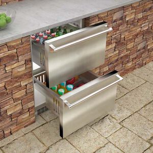 Marvel 24 in. 5.0 cu. ft. Outdoor Refrigerator Drawer - Stainless Steel, , hires