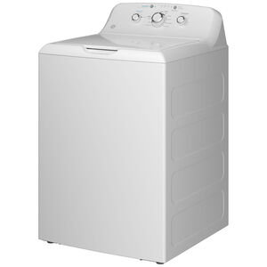 GE 27 in. 4.0 cu. ft. Top Load Washer with Stainless Steel Basket, Water Level Control & Heavy Duty Agitator - White, , hires