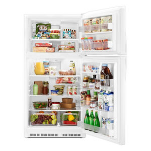 Whirlpool 33 in. 21.3 cu. ft. Top Freezer Refrigerator - White, White, hires