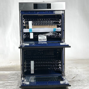 Samsung Bespoke 30 in. 10.2 cu. ft. Smart Top Control SteamElectric Double Wall Oven with Dual Convection - Stainless Steel (Open Box Excellent Condition), , hires