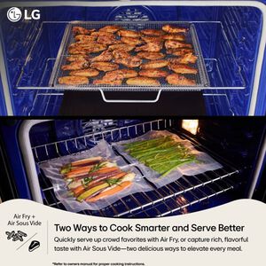 LG 30 in. 6.3 cu. ft. Smart Air-Fry True European Convection Gas Range with 5 Sealed Burners & Griddle - PrintProof Stainless Steel, , hires