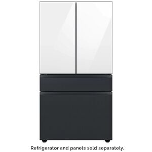 Samsung BESPOKE 4-Door French Door Middle Panel for Refrigerators - Matte Black Steel, , hires